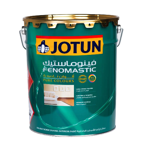 Jotun Fenomastic paint can on a white background