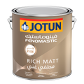 Jotun Fenomastic Rich Matt paint can on a white background