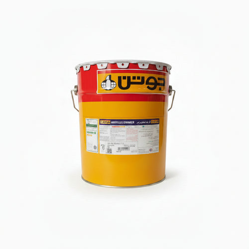 Yellow paint can with Jotun logo 