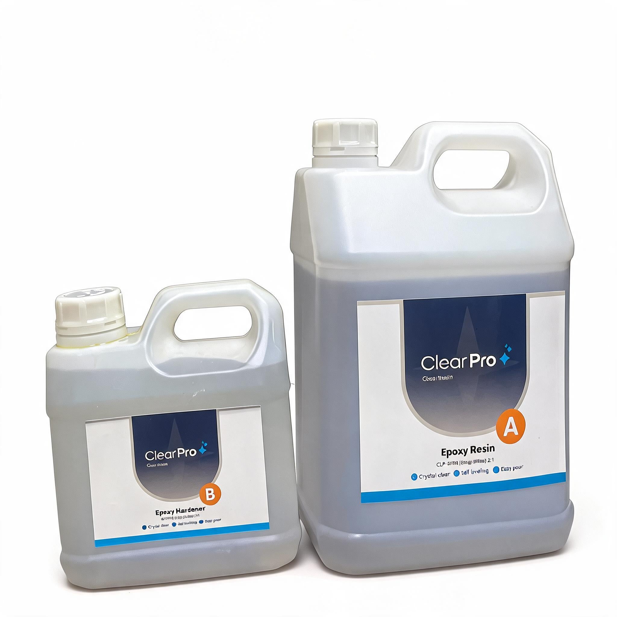 Two containers of ClearPro Epoxy Resin 
