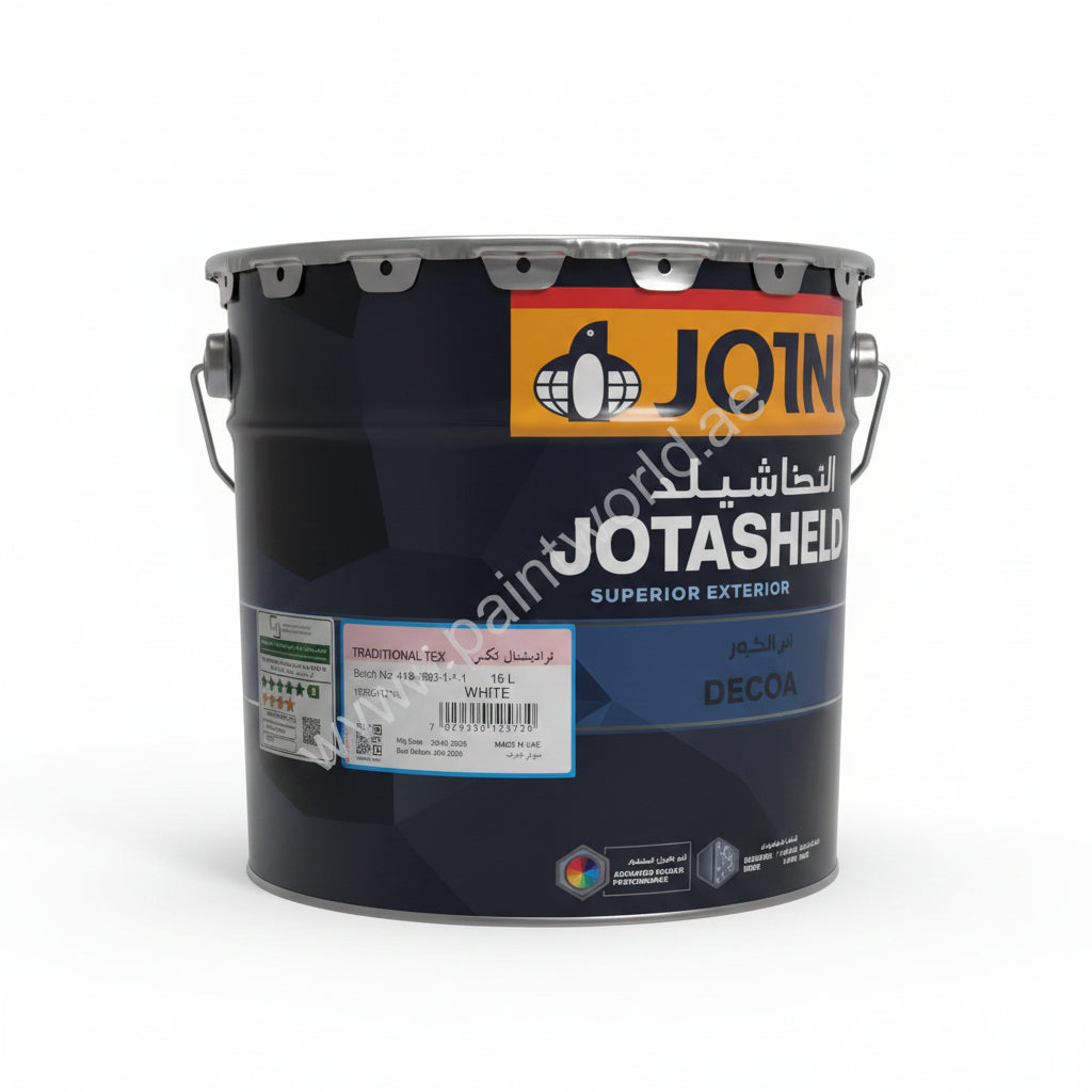 Jotash paint can with visible branding 