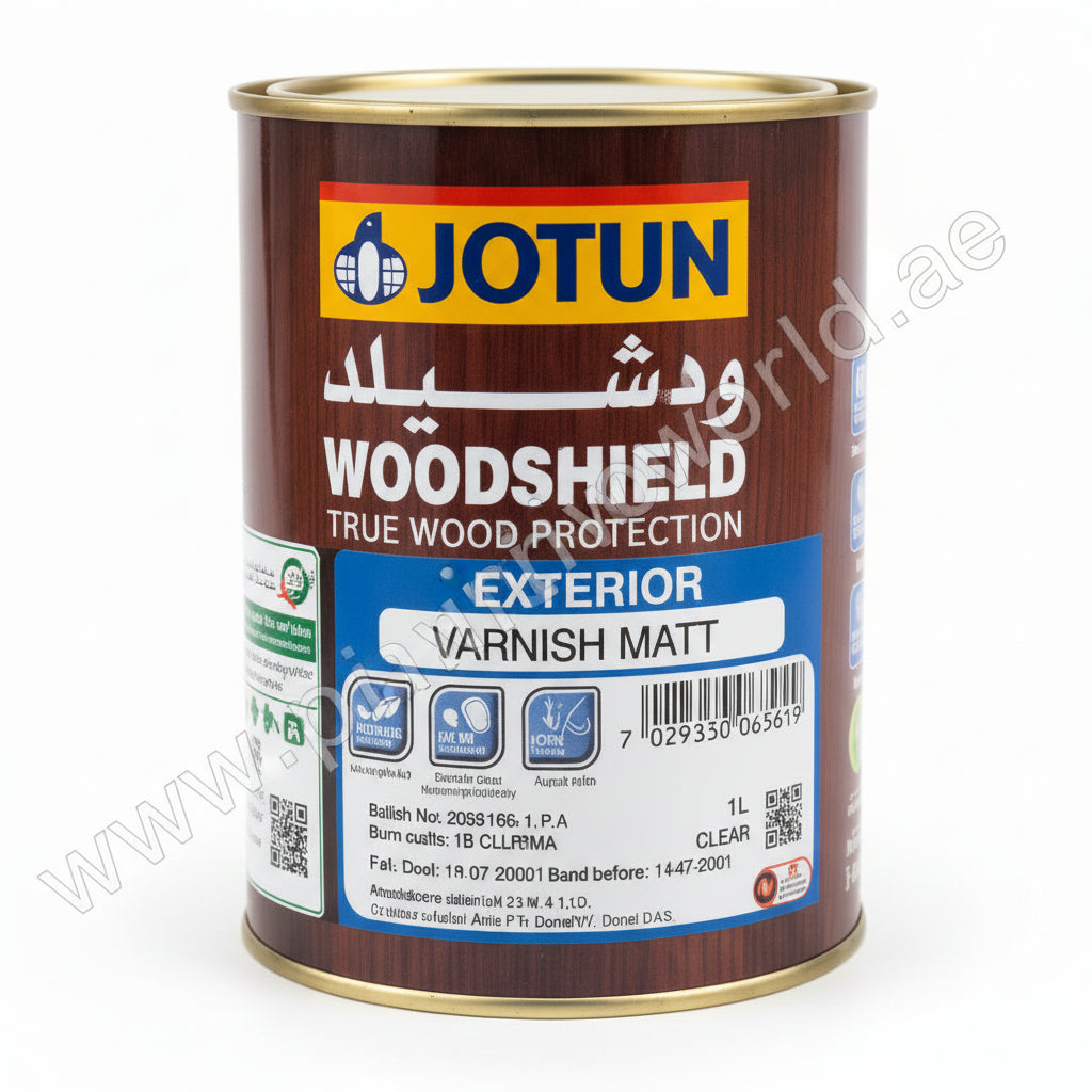 Jotun Woodshield exterior varnish can 