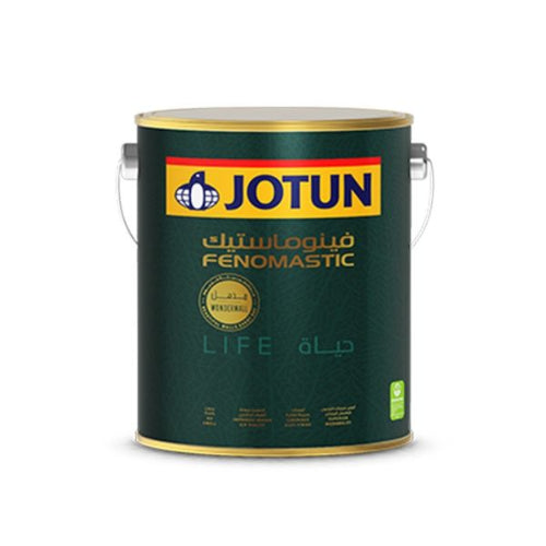 Jotun Fenomastic paint can on a white background