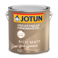 Jotun Fenomastic Rich Matt paint can on a white background