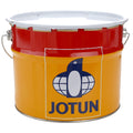Red and yellow Jotun paint bucket with logo 